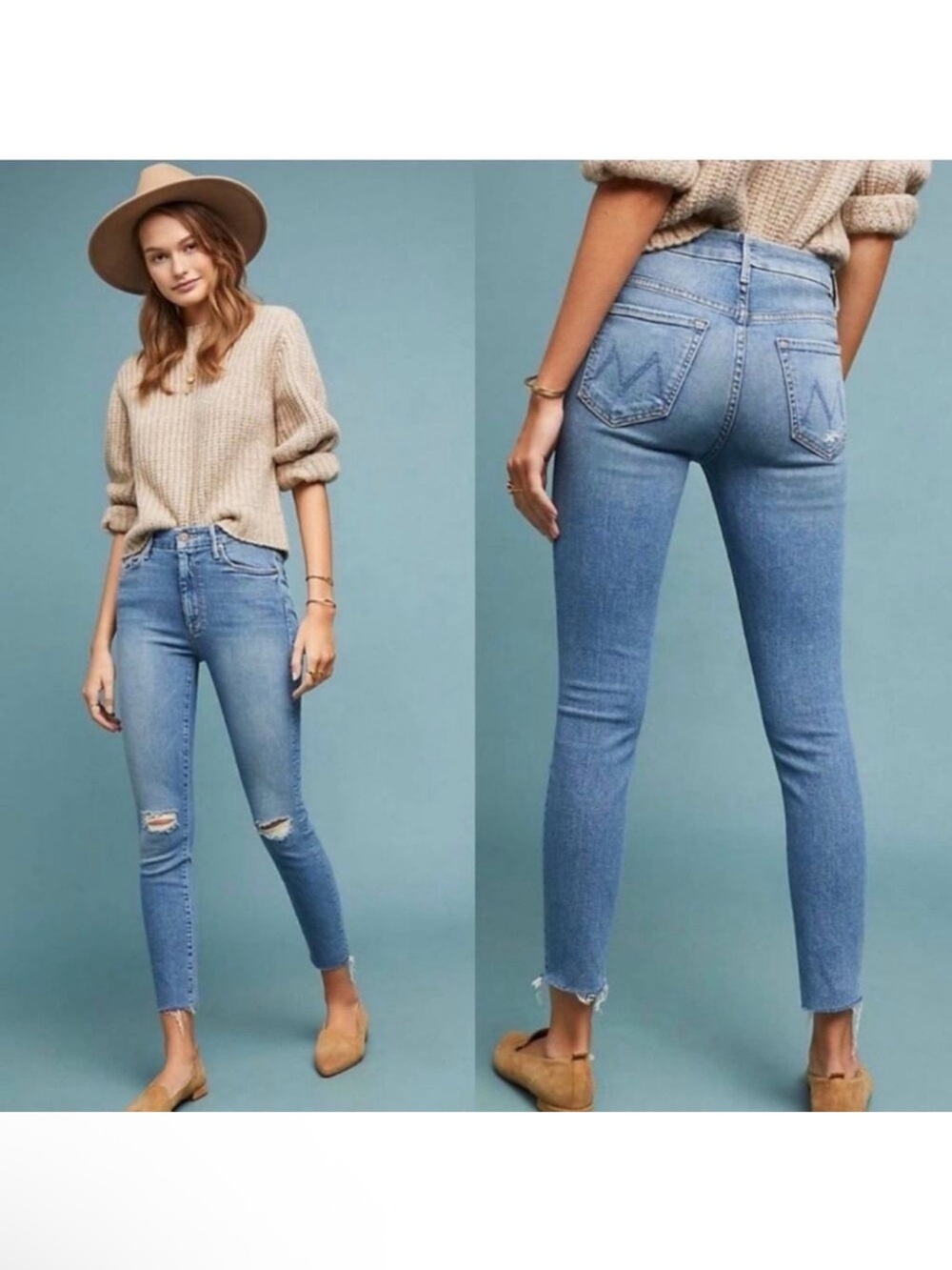 Mother Looker Ankle Fray after all these years jeans Size 24